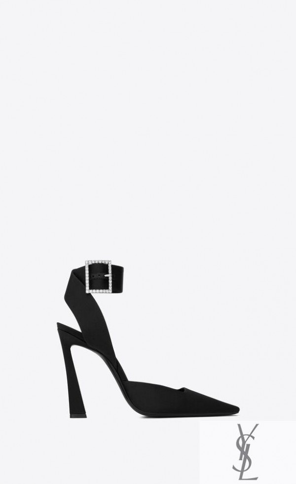 contrefacon pas cher Yves Saint Laurent Fanny slingbacks en crepe satin contrefacon Homme Yves Saint Laurent chaussure